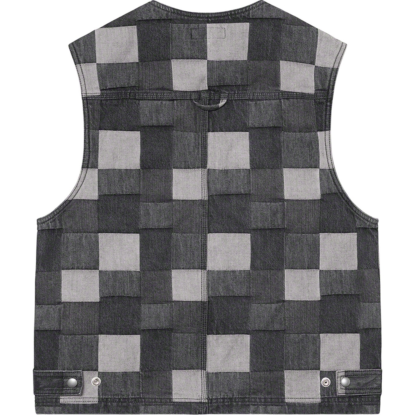 Patched Denim Vest view 2